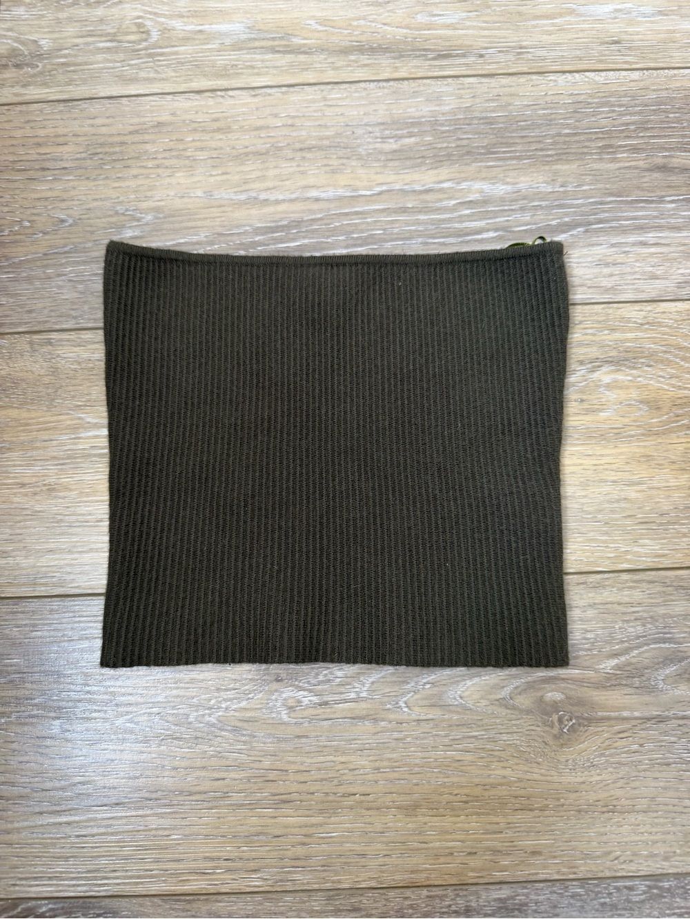 La Hearts Olive Ribbed Strapless Crop Top Sz XS